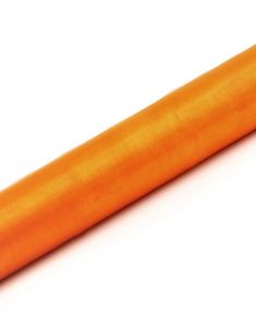 ORANGE Gjennomsiktig Organzaløper 36 cm x 9 meter