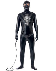 Svart Bondagekostyme til Mann