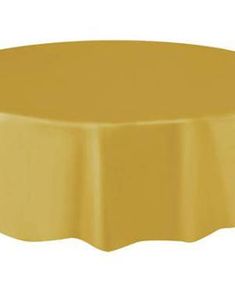 Gullfarget Rund Plastduk 213 cm