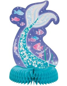 Havfrue Hale Honeycomb Borddekorasjoner 32x22 cm