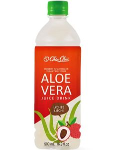 Aloe Vera and Lychee Juice Drink - Chin Chin 500 ml (Taiwan)