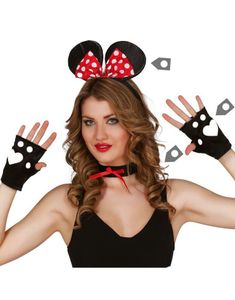 Minni Mus Inspirert Kostymesett - 3 Deler