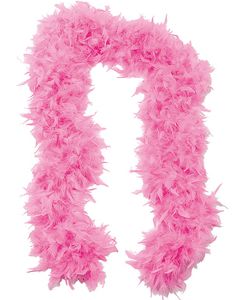 170 cm Lang Rosa Fjærboa 100 Gram