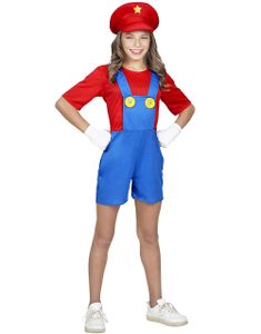 Mario Inspirert Barnekostyme til Jente