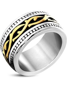 Spiral Vine Caviar - Ring i Kirurgisk Stål