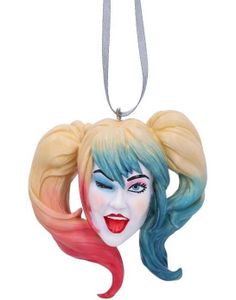 Hengende Harley Quinn Premium Dekorasjon med Tråd 8 cm