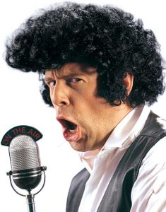 Elvis Look - Svart Parykk