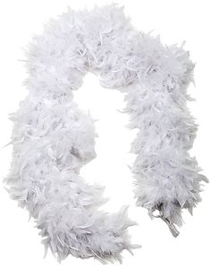 170 cm Lang Hvit Fjærboa 100 Gram