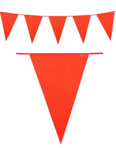 Orange Banner med Store Vimpel Flagg 10 meter 