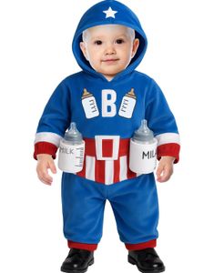 Captain America Inspirert Babykostyme