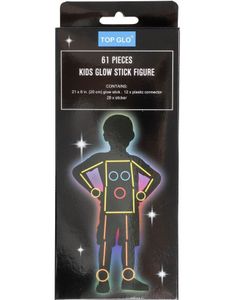 Glow Stick Figur med 61 Deler - Gutt