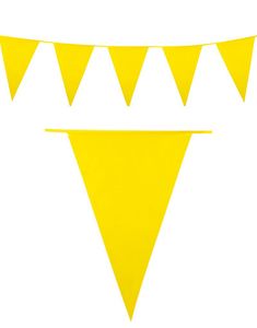 10 Meter Banner med Gule Vimpel Flagg