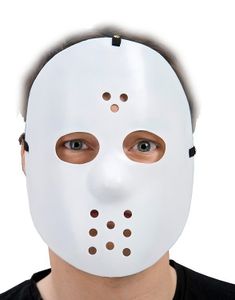 Jason Inspirert - Hvit Halvmaske
