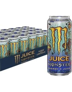 24 stk Monster Energy Juiced Aussie Lemonade 500 ml (UK Import) - Helt Brett