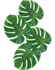 4 stk Store Palmeblader 32x28 cm