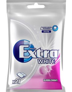 Selvlukkende Pose med Extra White Bubblemint 29 gram