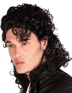 Svart Michael Jackson Inspirert Parykk