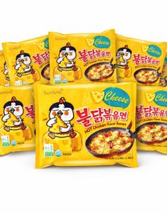 20 stk Samyang Buldak Hot Chicken Ramen Cheese - Hel Eske 2,8 kg (Korea)