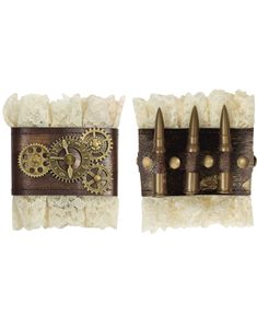 Steampunk Mansjetter med Blonder