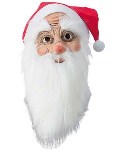 Julenisse Maske med Lue og Skjegg