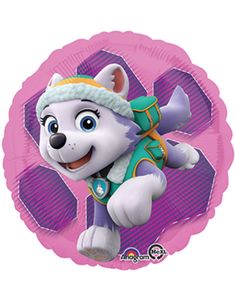 Folieballong med Tosidig Motiv 43 cm - Paw Patrol Girls