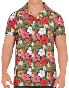 Hawaii Skjorte med Blomster motiv til Mann