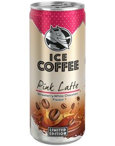 1 stk Hell Iskaffe med Jordbær og Hvit Sjokoladesmak 250 ml