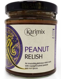 Karimix Peanut Relish - Mildt-Sterk Peanøtt Tilbehør/Saus 195 gram