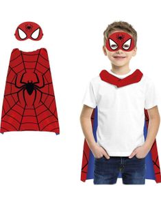 Spiderman Inspirert Maske og Kappe til Barn