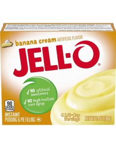 Jell-O Instant Banana Cream Pudding - 96 g (USA Import)