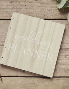 Bryllupsplanlegger i Tre 20,5x20,5 cm