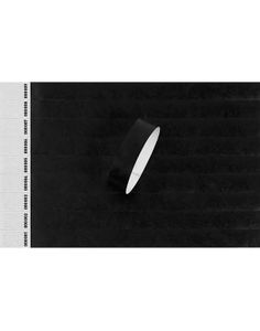 100 stk Nummererte Tyvek Festivalarmbånd / Entrearmbånd - Svart