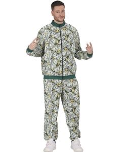 80-talls Grilldress med Dollarmotiv til Herre