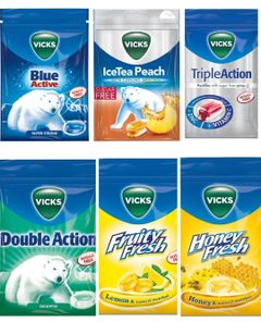 Taste Them All -  Vics Halspastiller - Seks Smaker - Pakketilbud