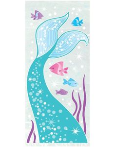 20 stk Godteposer med Havfrue Motiv - Mermaid