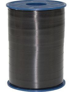 250 meter Svart Ballongbånd / Gavebånd - Ekstra Bred 10 mm
