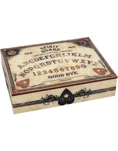 Smykkeskrin med Spirit Board / Ouija Brett Motiv 25x20 cm
