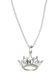 Sølvfarget Princess Smykke med Krone