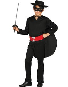 Zorro Inspireret Barnekostyme 6 Deler