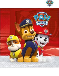 20 stk Servietter 33x33 - Paw Patrol Gjengen