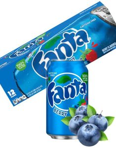 12 stk Fanta Berry 355 ml - Hel Eske (USA Import)