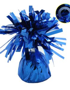 Ballongvekt i Folie med Festering - Royal Blå