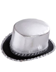 Skinnende Flosshatt med Paljetter - Sølv