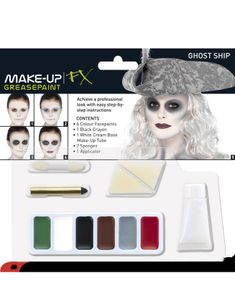 Sminkesett for Spøkelse 6 Deler