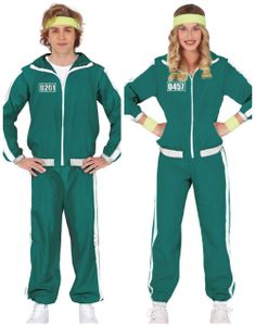 Parkostyme - Squid Game Inspirert Tracksuit Kostyme