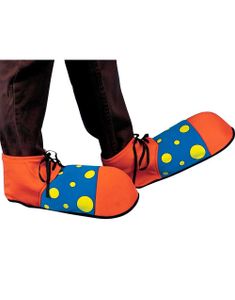 Skoovertrekk til Klovnekostyme - Orange/Blå