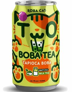 Boba Cat Original Milk Tea - Popping Bubble/Boba Tea 315 ml (Taiwan)