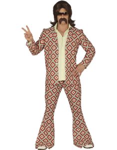 70 Talls Retro Ruter Jakke og Bukse Herrekostyme