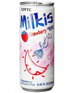 Milkis Strawberry and Milk Flavour - Brus med Jordbær- og Melkesmak 250 ml (Korea)