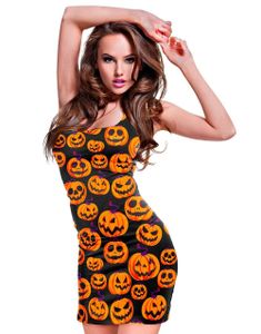 Svart Kostymekjole med Gresskar